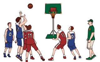 篮球比赛 图片