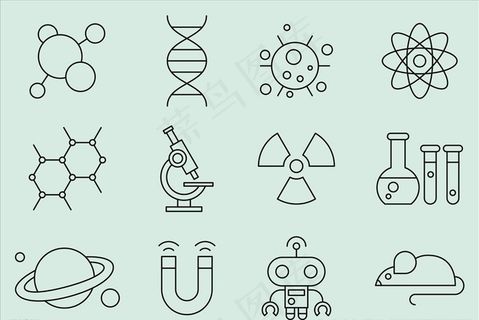 科学图标图片