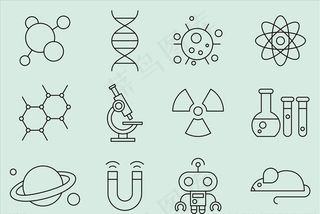 科学图标图片