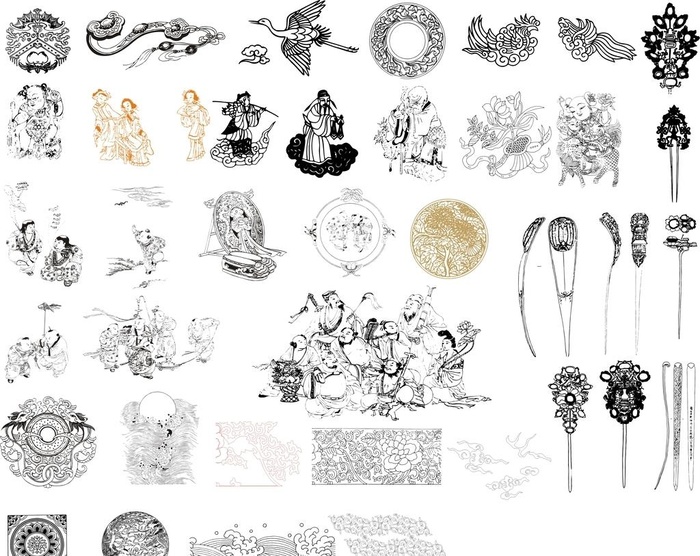 底纹边框 图片cdr矢量模版下载
