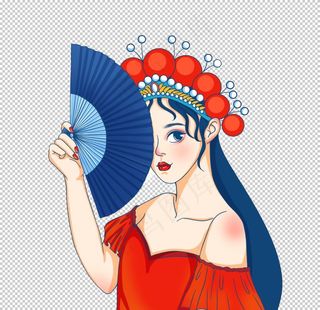 国潮人物手绘图片