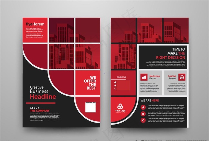 时尚DM宣传单图片