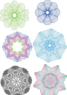 高精防伪团花图片