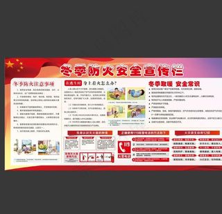 冬季防火宣传栏图片