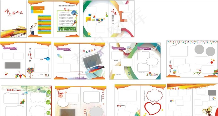 相册图片cdr矢量模版下载