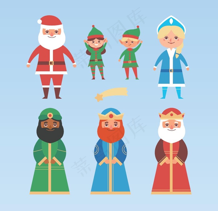 卡通圣诞人物图片