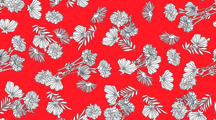 花朵 大花 玫瑰 百合 服装图片