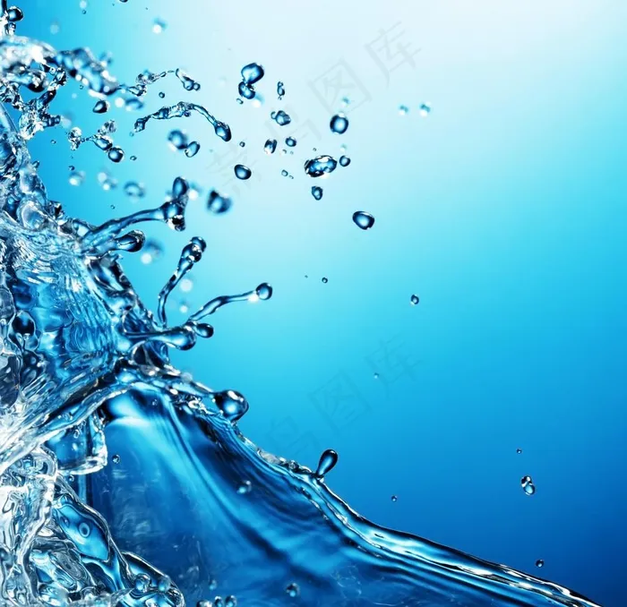 水花特写图片