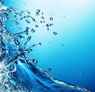 水花特写图片