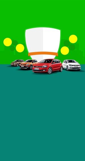 绿色汽车背景图片