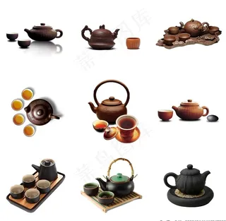茶壶茶具茶馆素材图片