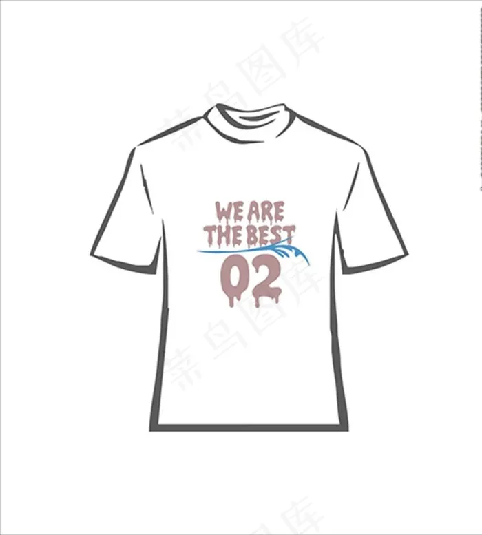 班服文字图片cdr矢量模版下载