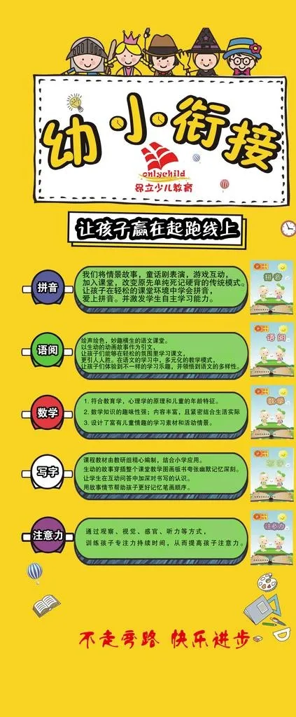 幼小衔接图片(2620x5896)psd模版下载