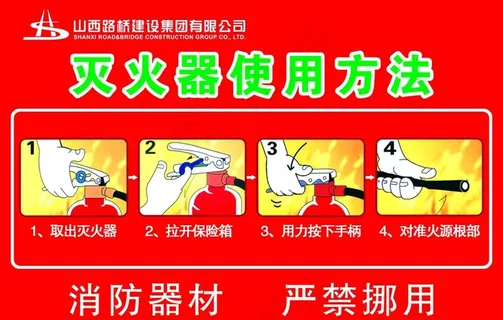 灭火器使用方法图片