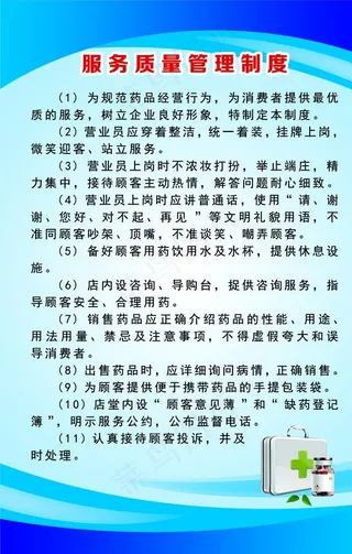 服务质量管理制度图片