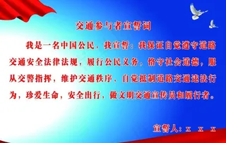 交管所誓词图片