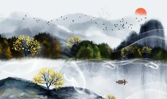 山水画图片 山水画图片