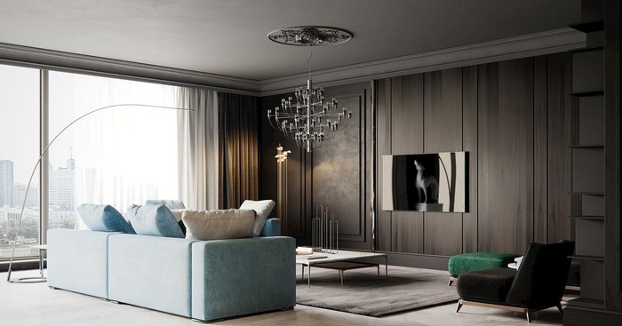 轻奢客厅室内设计图片