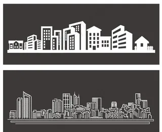 矢量城市建筑图片