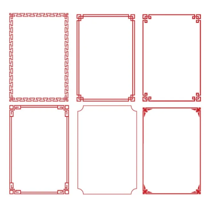 中式边框 图片ai矢量模版下载