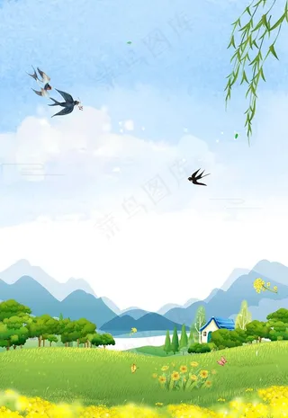 春天的背景图片