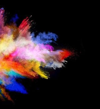 彩色粉尘烟雾         图片