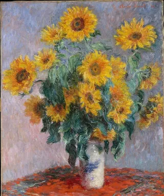 向日葵油画图片