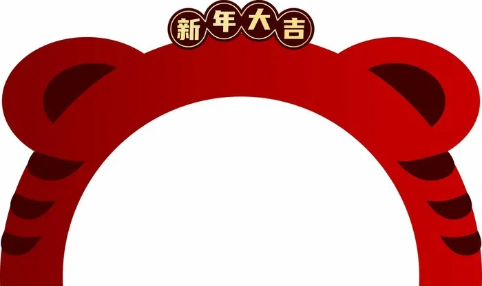 虎型拱门图片ai矢量模版下载
