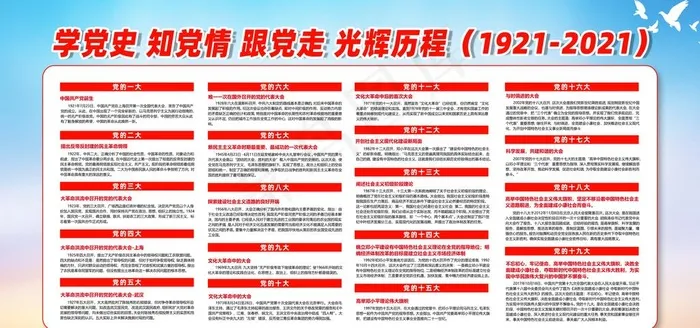 学党史图片psd模版下载