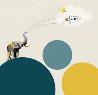 太空装饰画图片