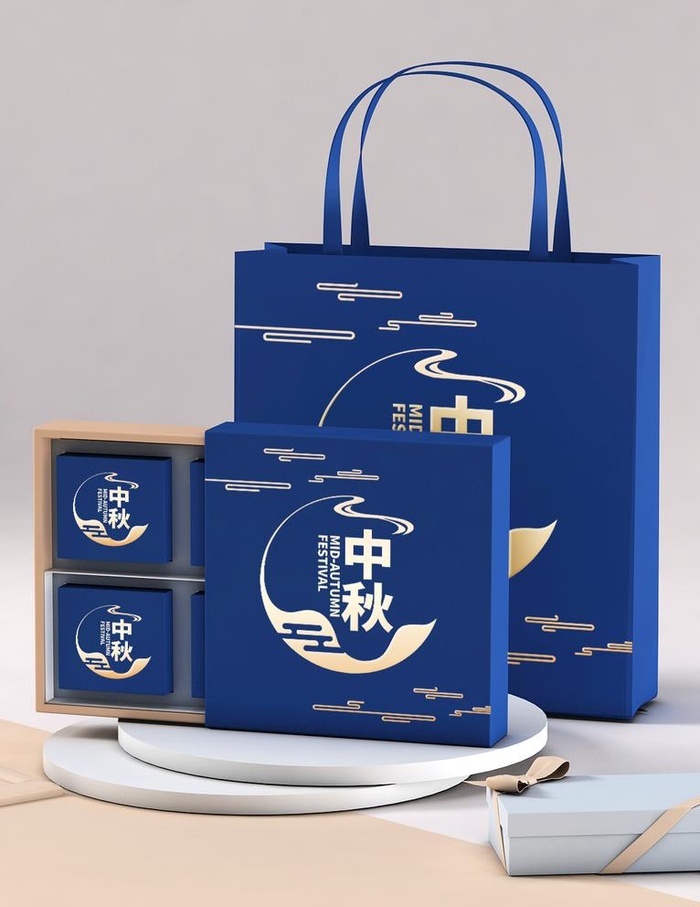 月饼包装样机图片(1024x1369)psd模版下载
