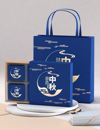 月饼包装样机图片