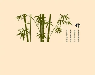 硅藻泥竹背景图片