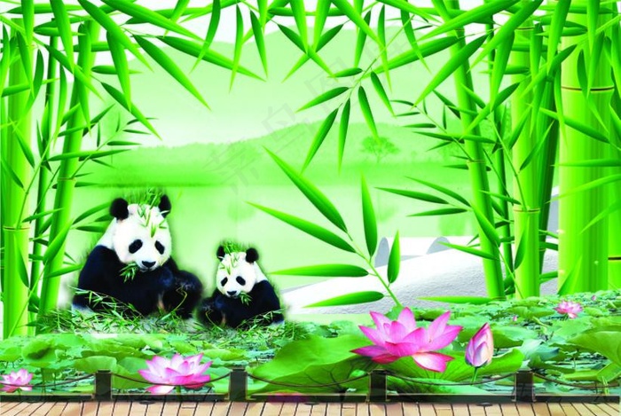 竹子图片cdr矢量模版下载