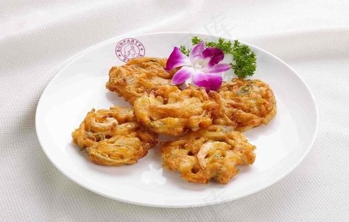 炸虾饼图片