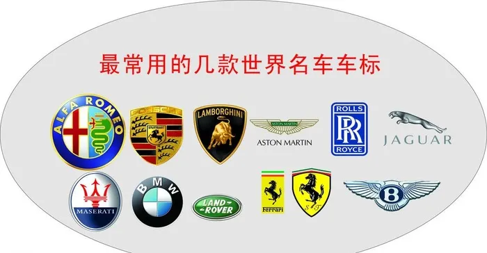 常用十款世界名车车标图片cdr矢量模版下载