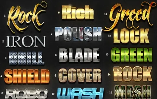 金属质感立体字样机图片