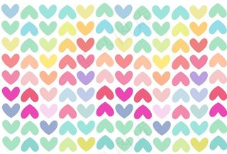 水彩爱心素材图片