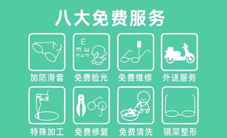眼镜店八大服务图片