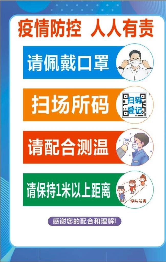 疫情防控展示牌图片