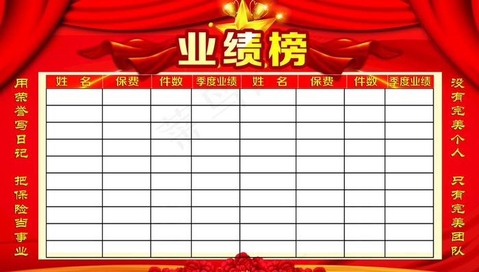业绩榜图片(7874X4724(DPI:100))psd模版下载