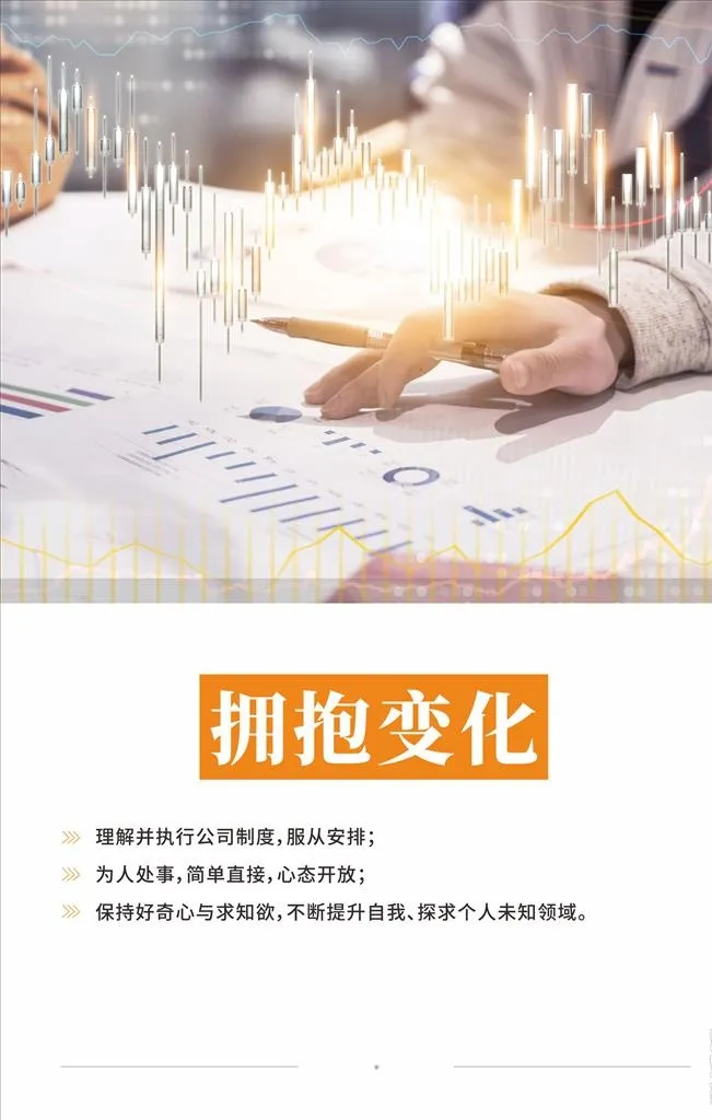 企业文化之拥抱变化挂画海报图片cdr矢量模版下载