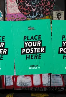 街头海报样机图片