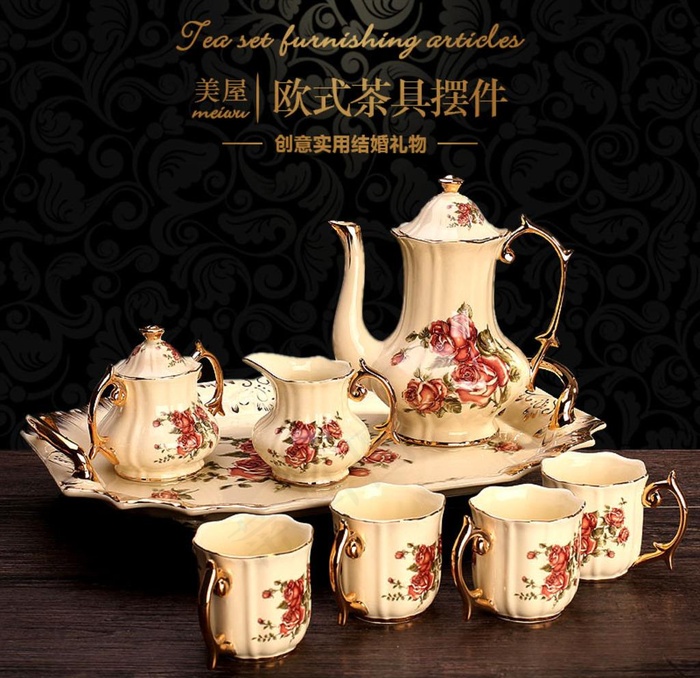 欧式茶具直通车图图片
