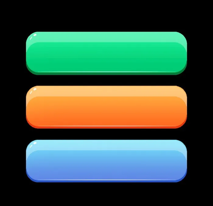 渐变按钮图标图片(2000x2000)psd模版下载