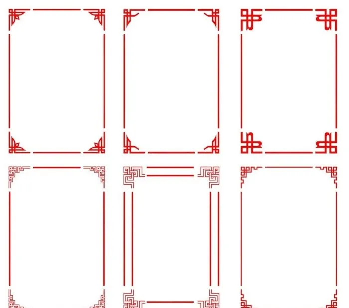 中国风中式边框图片cdr矢量模版下载