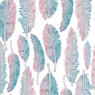 羽毛无缝背景图片