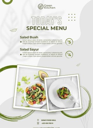 健康沙拉美食招贴海报设计图片