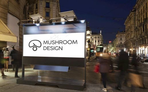 户外广告样机图片