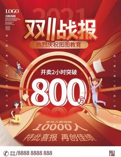 双11销售战报图片